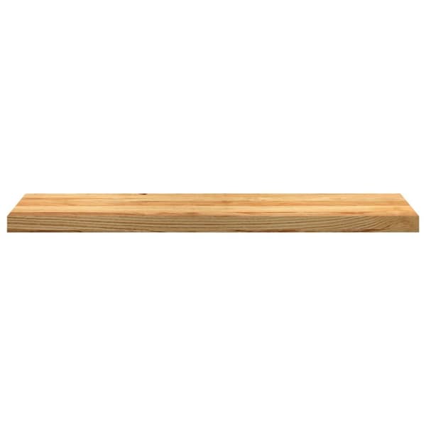 vidaXL trappemåtter 12 stk. lysebrun 100x30x2 cm massivt egetræ