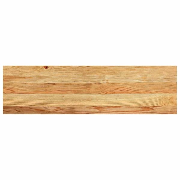 vidaXL Trappetrinn 8 stk lysebrun 90x25x2 cm heltre eik