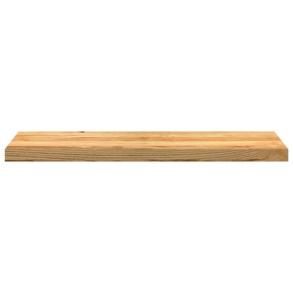 vidaXL Trappetrinn 4 stk lysebrun 90x25x2 cm heltre eik