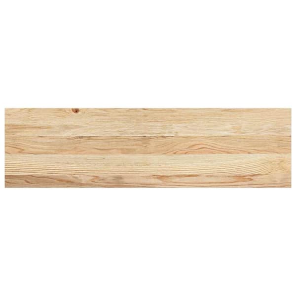 vidaXL trappemåtter 2 stk ubehandlet 90x30x2 cm massivt egetræ