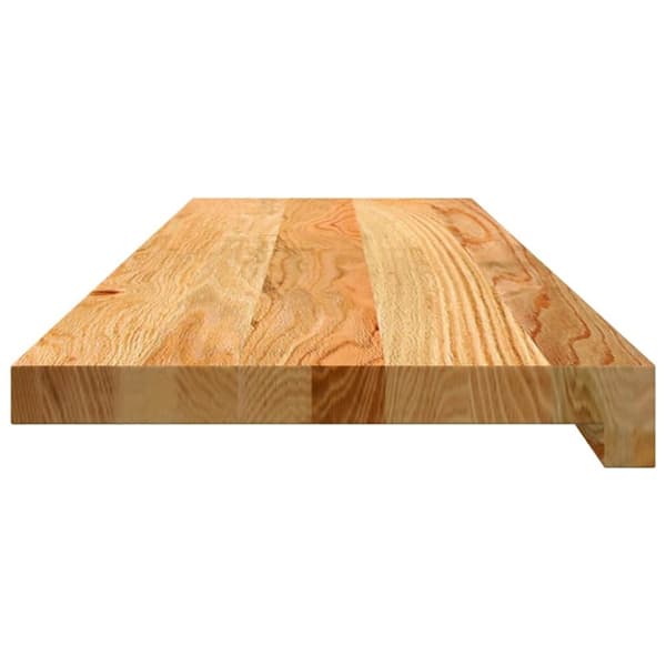 vidaXL Trappetrinn 4 stk lysebrun 90x30x2 cm heltre eik