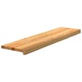 Pikkukuva 4 / 11: vidaXL Askelmat 4 kpl vaaleanruskea 100x25x2 cm täysi tammi