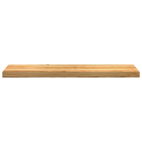 vidaXL trappemåtter 4 stk lysebrun 100x30x2 cm massivt egetræ