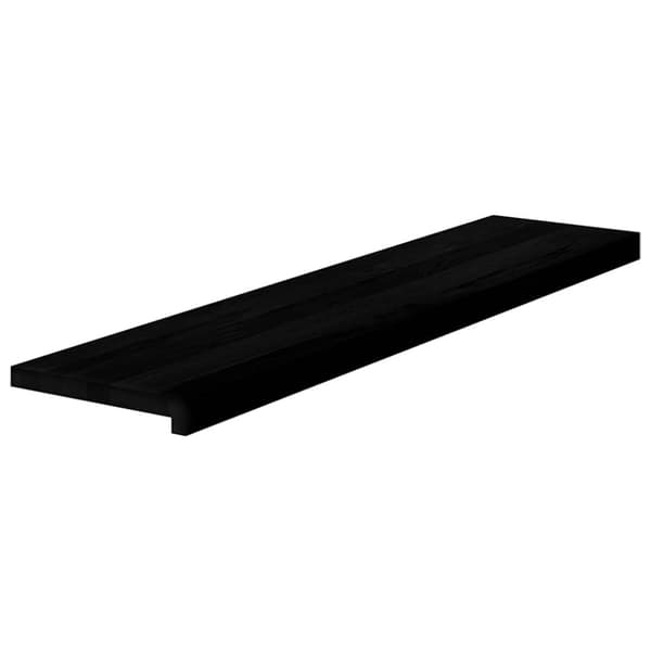 vidaXL trappemåtter 4 stk. mørkebrun 110x30x2 cm massivt egetræ