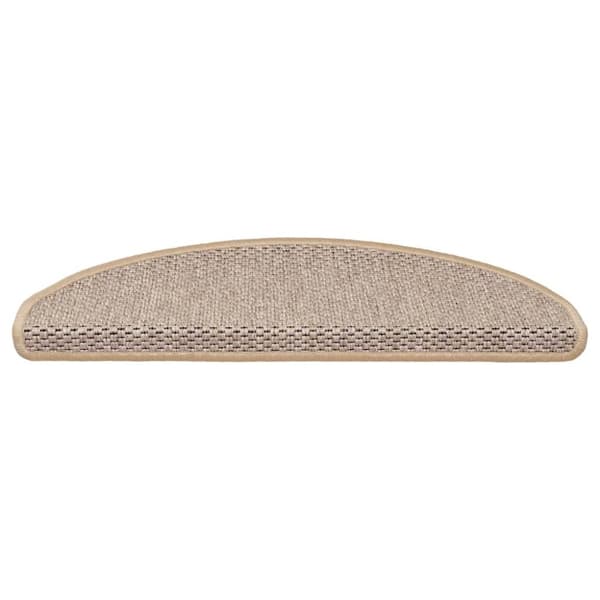 vidaXL selvklæbende trappemåtter 30stk. 65x21x4cm sisal-look lys beige