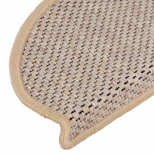 vidaXL Trappmattor självhäftande sisal-look 30 st 65x21x4 cm ljusbeige