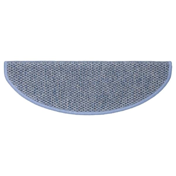 vidaXL selvklæbende trappemåtter 30 stk. 65x21x4 cm sisal-look blå
