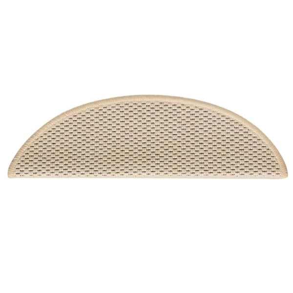 vidaXL selvklæbende trappemåtter 30 stk. 56x17x3 cm sisal-look creme
