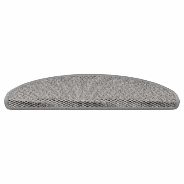 vidaXL selvklæbende trappemåtter 30 stk. 65x21x4 cm sisal-look sølv