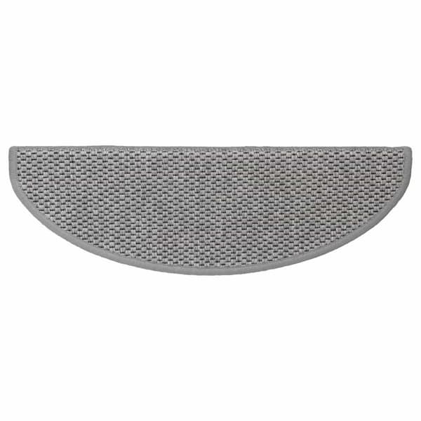 vidaXL selvklæbende trappemåtter 30 stk. 65x21x4 cm sisal-look sølv