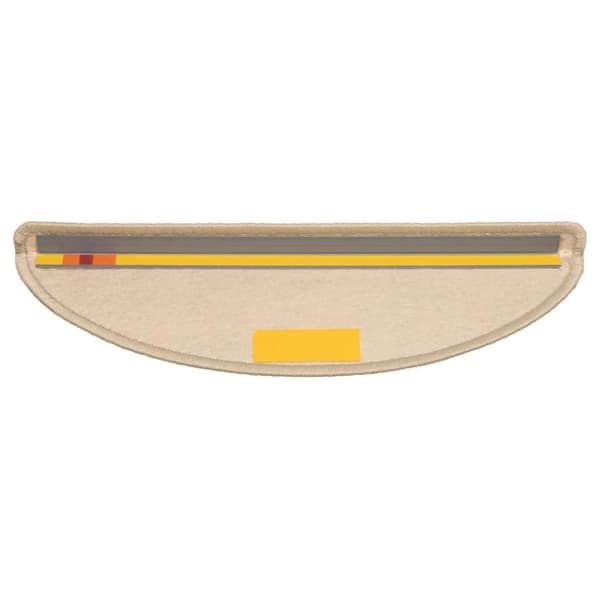 vidaXL Itsekiinnittyvät porrasmatot sisaltyyli 30 kpl 56x17x3 cm beige