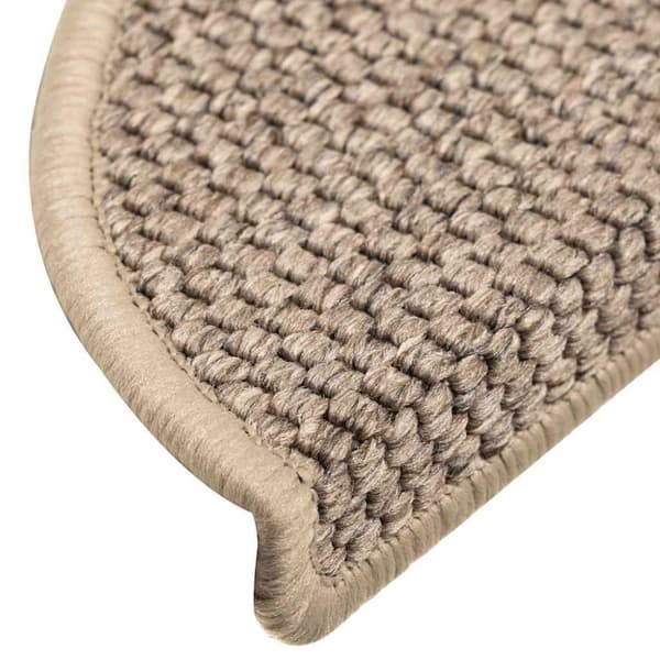vidaXL Itsekiinnittyvät porrasmatot sisaltyyli 30 kpl 56x17x3 cm beige