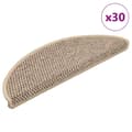 Pikkukuva 1 / 8: vidaXL Itsekiinnittyvät porrasmatot sisaltyyli 30 kpl 56x17x3 cm beige
