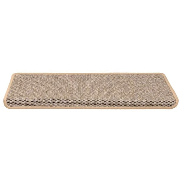 vidaXL selvklæbende trappemåtter 30stk. 65x21x4cm sisal-look lys beige
