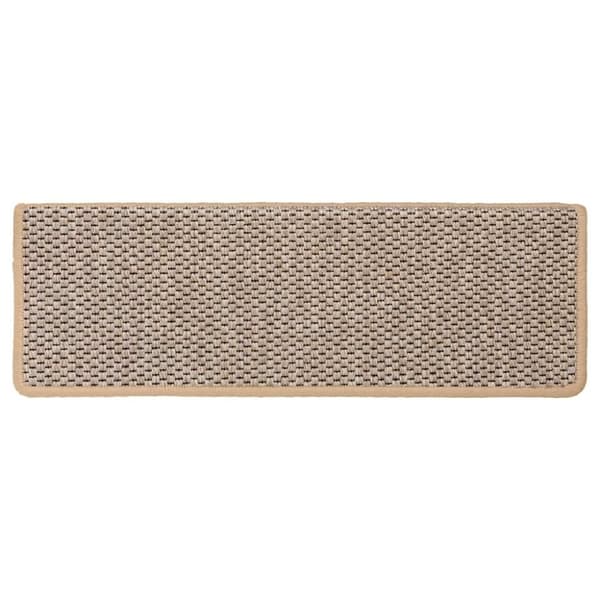 vidaXL selvklæbende trappemåtter 30stk. 65x21x4cm sisal-look lys beige