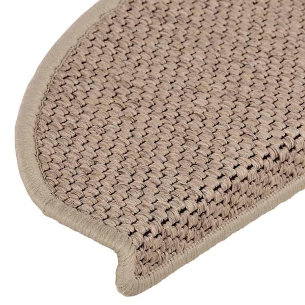 vidaXL selvklæbende trappemåtter 30stk. 65x21x4cm sisal-look sandfarve