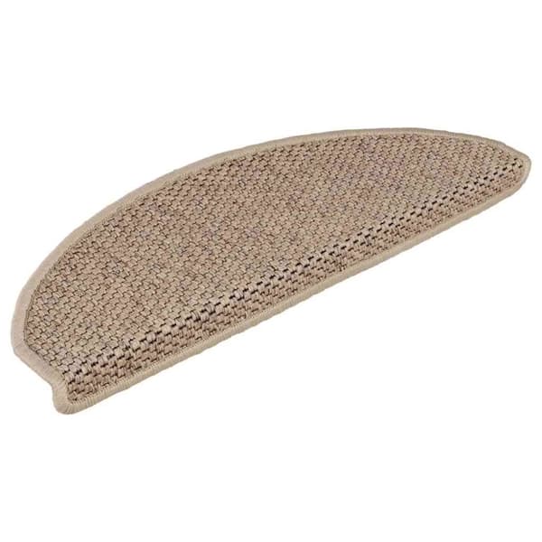 vidaXL selvklæbende trappemåtter 30stk. 65x21x4cm sisal-look sandfarve