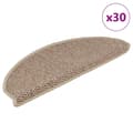 Miniatyrbillede 1 af 8: vidaXL selvklæbende trappemåtter 30stk. 65x21x4cm sisal-look sandfarve