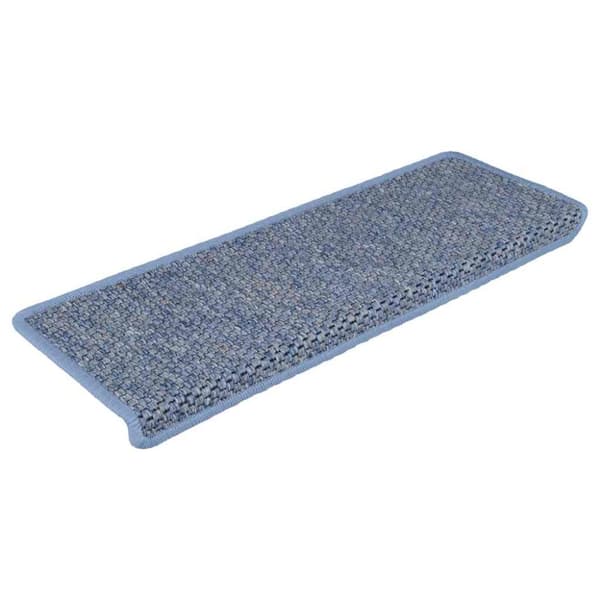 vidaXL selvklæbende trappemåtter 30 stk. 65x21x4 cm sisal-look blå
