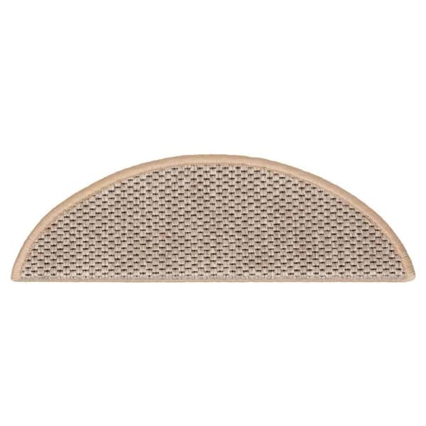 vidaXL Selvklebende trappematter sisal 30 stk 56x17x3 cm lysebeige