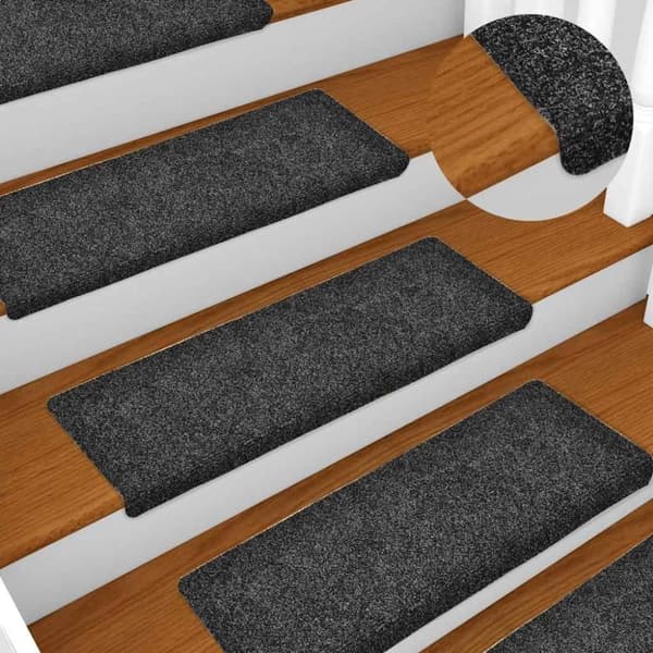 vidaXL selvklæbende trappemåtter 30 stk. 65x21x4 cm grå