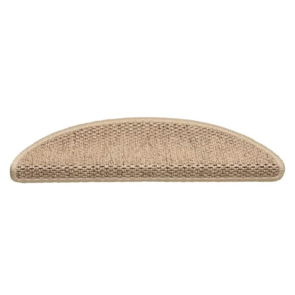 vidaXL selvklæbende trappemåtter 30stk. 56x17x3cm sisal-look sandfarve