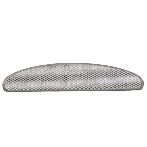 vidaXL selvklæbende trappemåtter 30 stk. 65x21x4 cm sisal-look platina