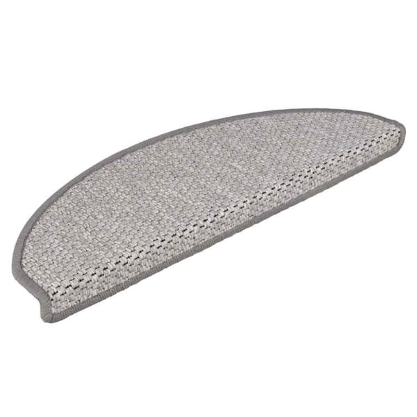 vidaXL selvklæbende trappemåtter 30 stk. 65x21x4 cm sisal-look platina