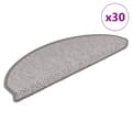 Miniatyrbillede 1 af 8: vidaXL selvklæbende trappemåtter 30 stk. 65x21x4 cm sisal-look platina