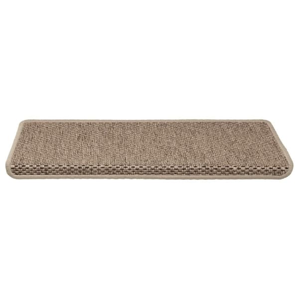 vidaXL selvklæbende trappemåtter 30stk. 65x21x4cm sisal-look sandfarve