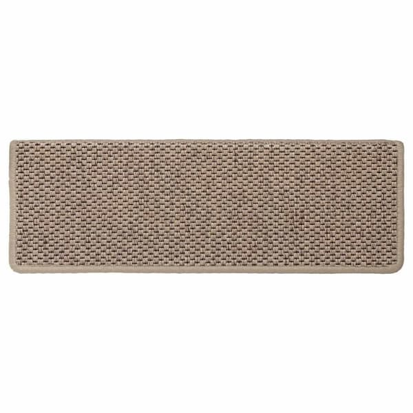 vidaXL selvklæbende trappemåtter 30stk. 65x21x4cm sisal-look sandfarve