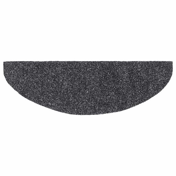 vidaXL selvklæbende trappemåtter 30 stk. 65x21x4 cm mørkegrå