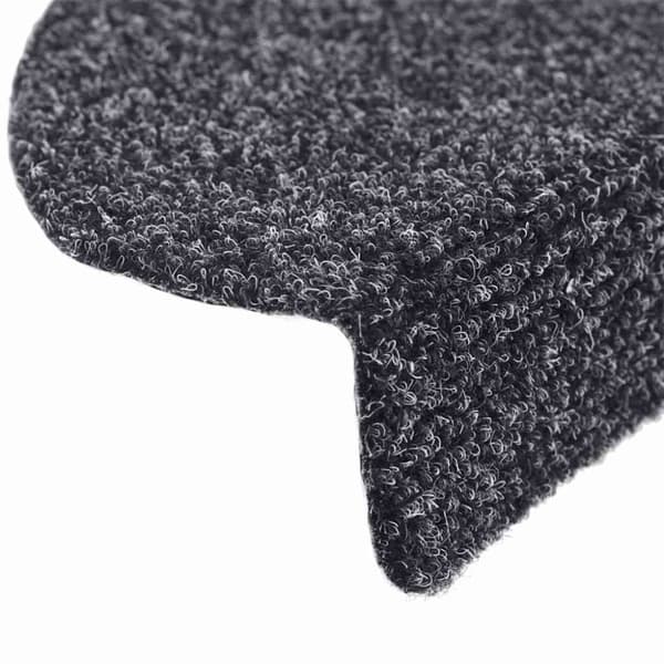 vidaXL selvklæbende trappemåtter 30 stk. 65x21x4 cm mørkegrå