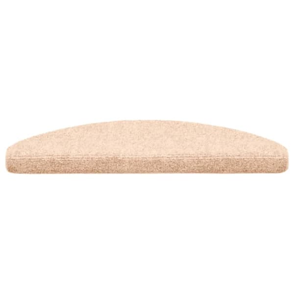 vidaXL Selvklebende trappematter 30 stk kremhvit 65x21x4 cm