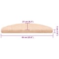Miniatyrbilde 8 av 8: vidaXL Selvklebende trappematter 30 stk kremhvit 65x21x4 cm