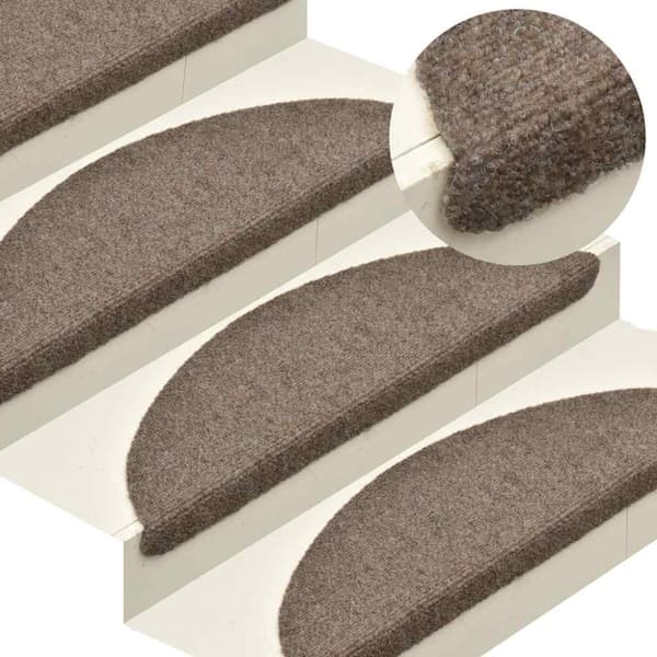 vidaXL selvklæbende trappemåtter 20 stk. 65x21x4 cm cremefarvet