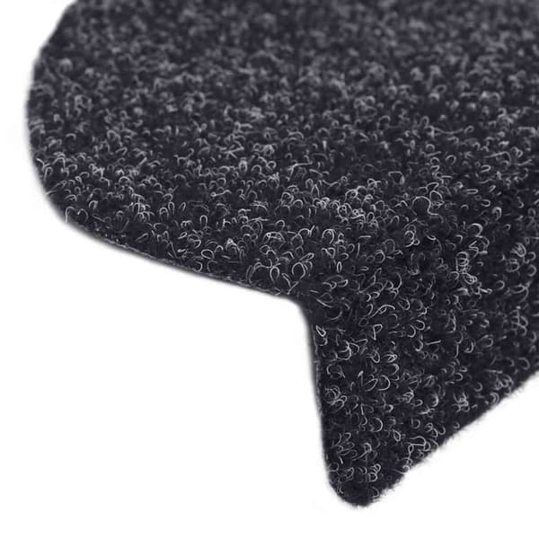 vidaXL selvklæbende trappemåtter 30 stk. 65x21x4 cm sort