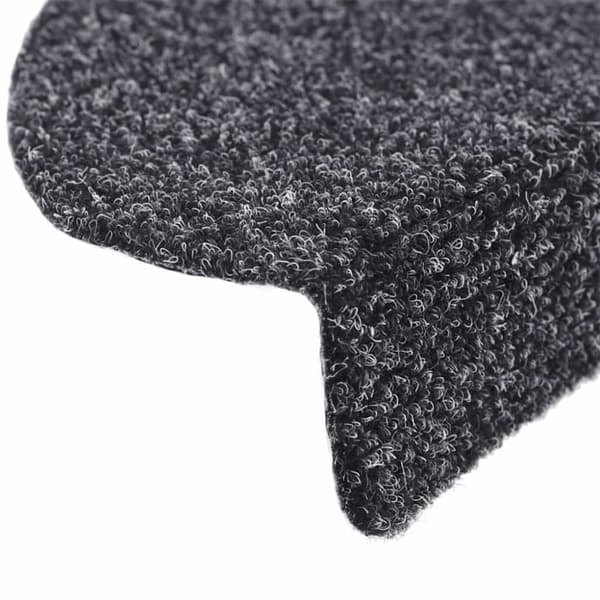 vidaXL Selvklebende trappematter 20 stk mørkegrå 65x21x4 cm