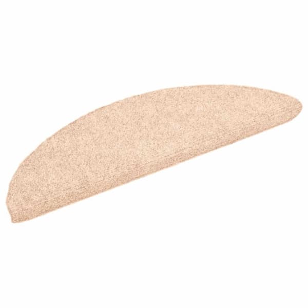 vidaXL Itsekiinnittyvät porrasmatot 20 kpl kerma 56x17x3 cm