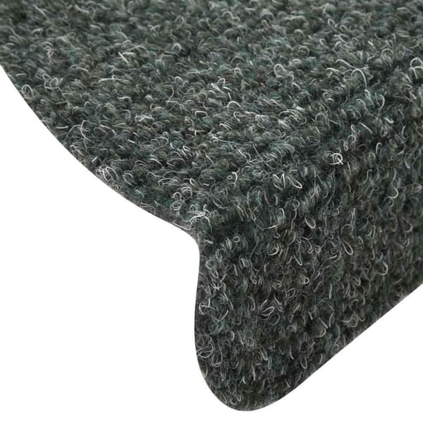 vidaXL selvklæbende trappemåtter 30 stk. 56x17x3 cm grøn