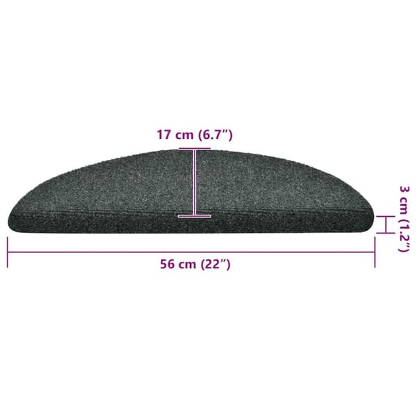vidaXL selvklæbende trappemåtter 30 stk. 56x17x3 cm grøn