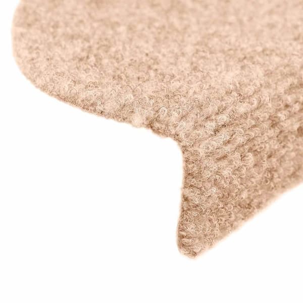 vidaXL Itsekiinnittyvät porrasmatot 30 kpl kerma 56x17x3 cm