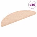 Pikkukuva 1 / 8: vidaXL Itsekiinnittyvät porrasmatot 30 kpl kerma 56x17x3 cm