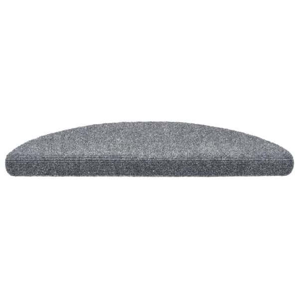 vidaXL selvklæbende trappemåtter 30 stk. 56x17x3 cm lysegrå
