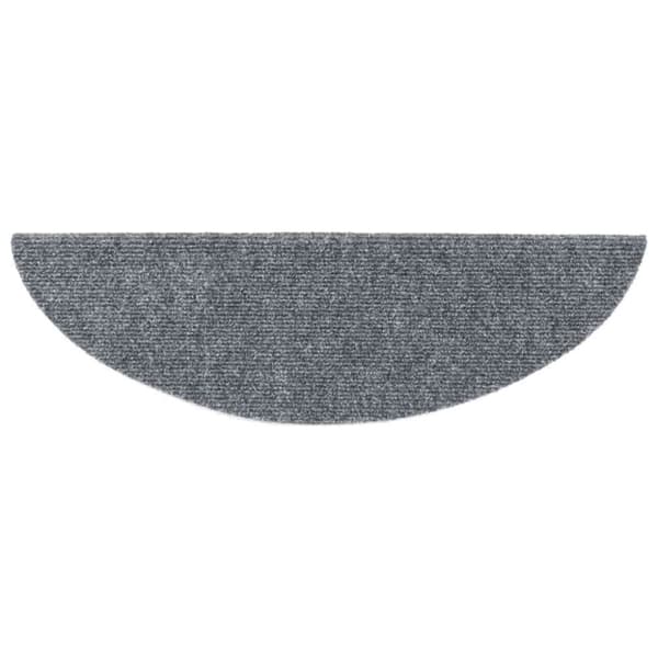 vidaXL selvklæbende trappemåtter 30 stk. 56x17x3 cm lysegrå