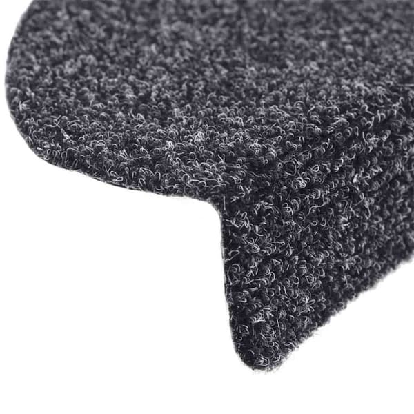 vidaXL selvklæbende trappemåtter 30 stk. 56x17x3 cm mørkegrå