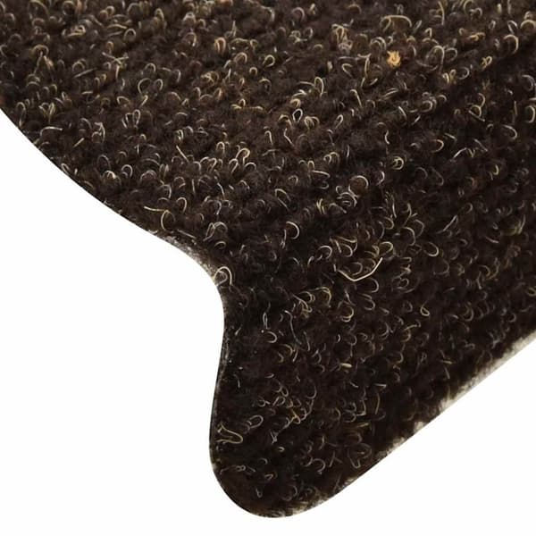 vidaXL selvklæbende trappemåtter 30 stk. 56x17x3 cm mørkebrun