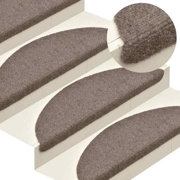 vidaXL Selvklebende trappematter 20 stk beige 56x17x3 cm