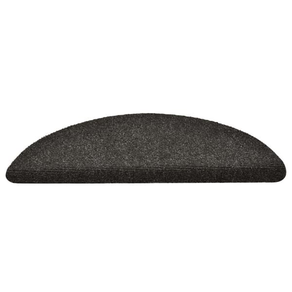 vidaXL Itsekiinnittyvät porrasmatot 30 kpl antrasiitti 56x17x3 cm