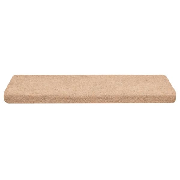 vidaXL selvklæbende trappemåtter 30 stk. 65x21x4 cm cremefarvet